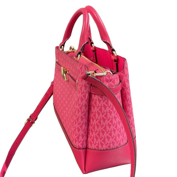 MICHAEL KORS 
Reed Large Graphic Logo Belted Satchel
Electric Pink 
NWT - Picture 2 of 10